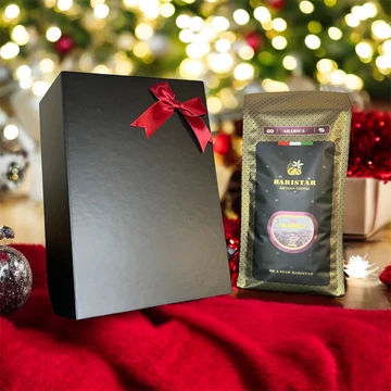 1kg 100% Arabica szemes kávé fekete, exkluzív díszdobozban, mágneszárral