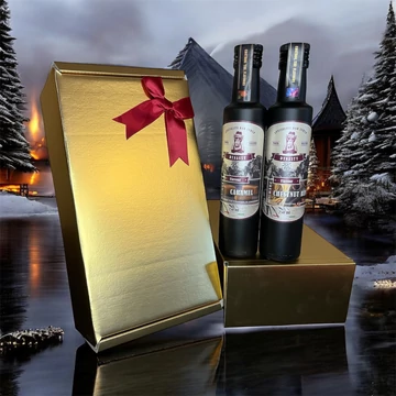 2*250ml desszertszirup arany díszdobozban (karamell és rumos gesztenye)