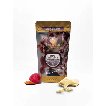 Mandulás-Málnás Fehércsokoládé ízű kávé - 88% Arabica - 175 g
